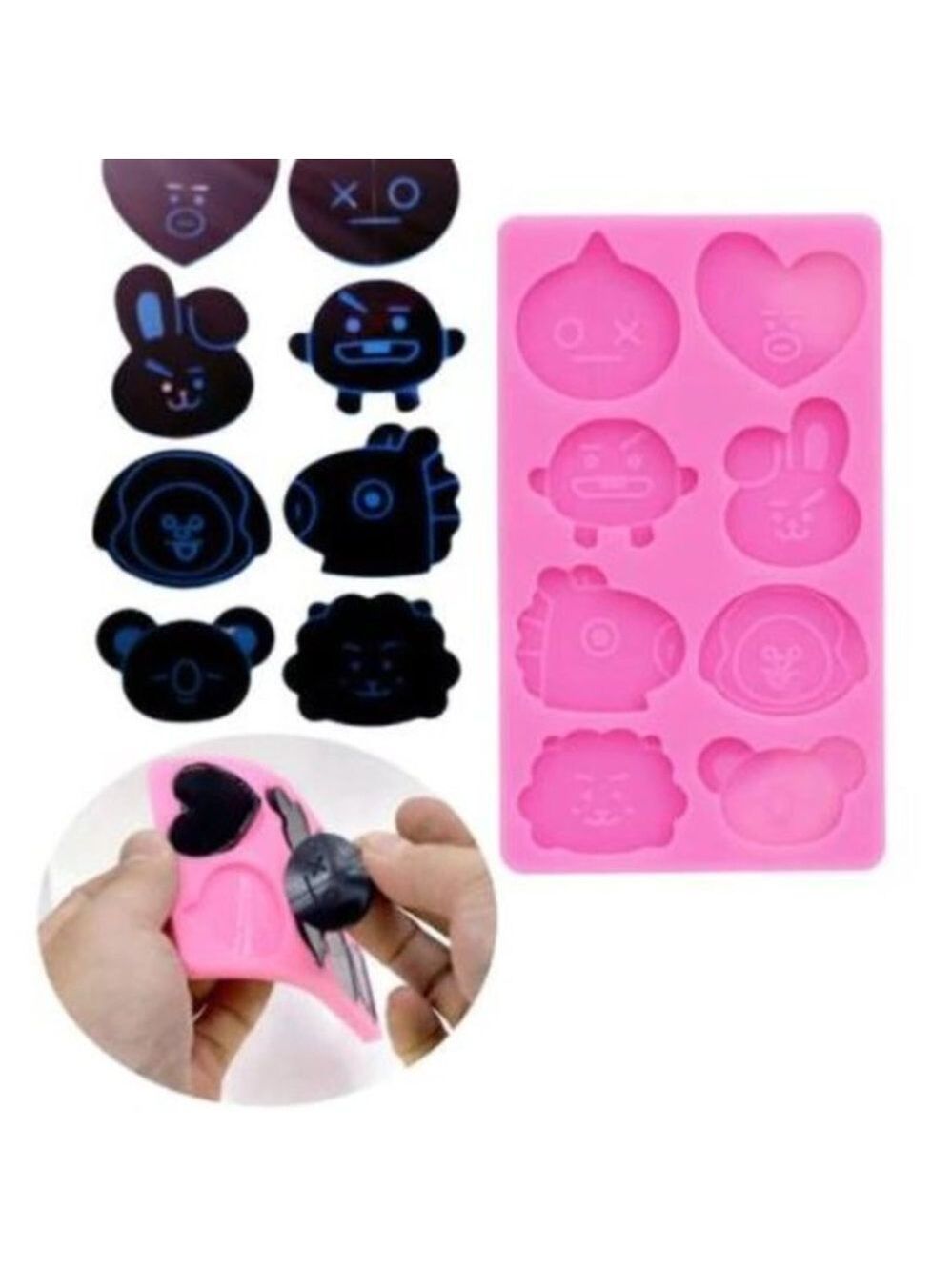 Brand New BT21 Line Friends Mold, Food-Grade Silicone‎ Mold for Resin Polymer